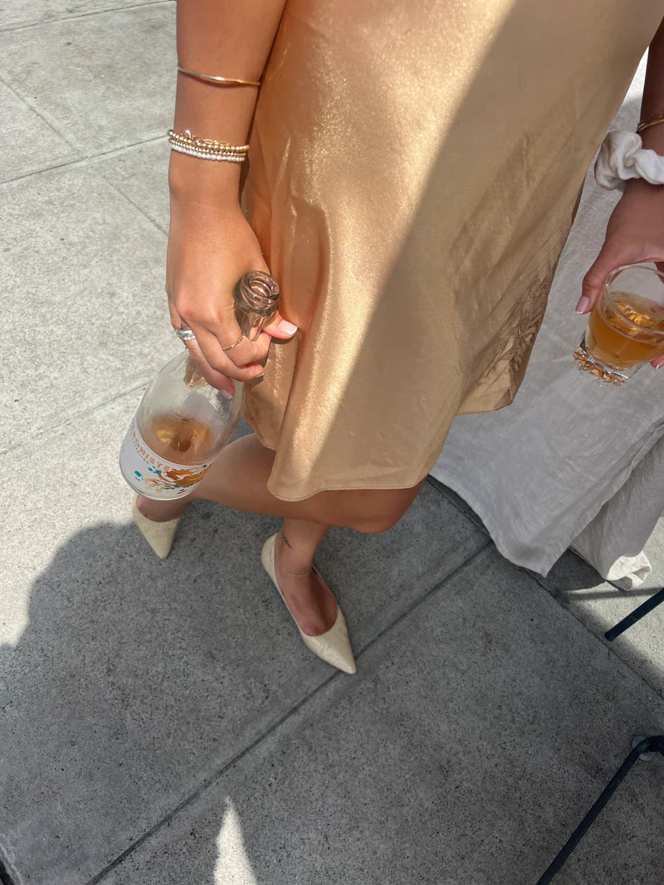 Delicada pulsera de perlas vintage