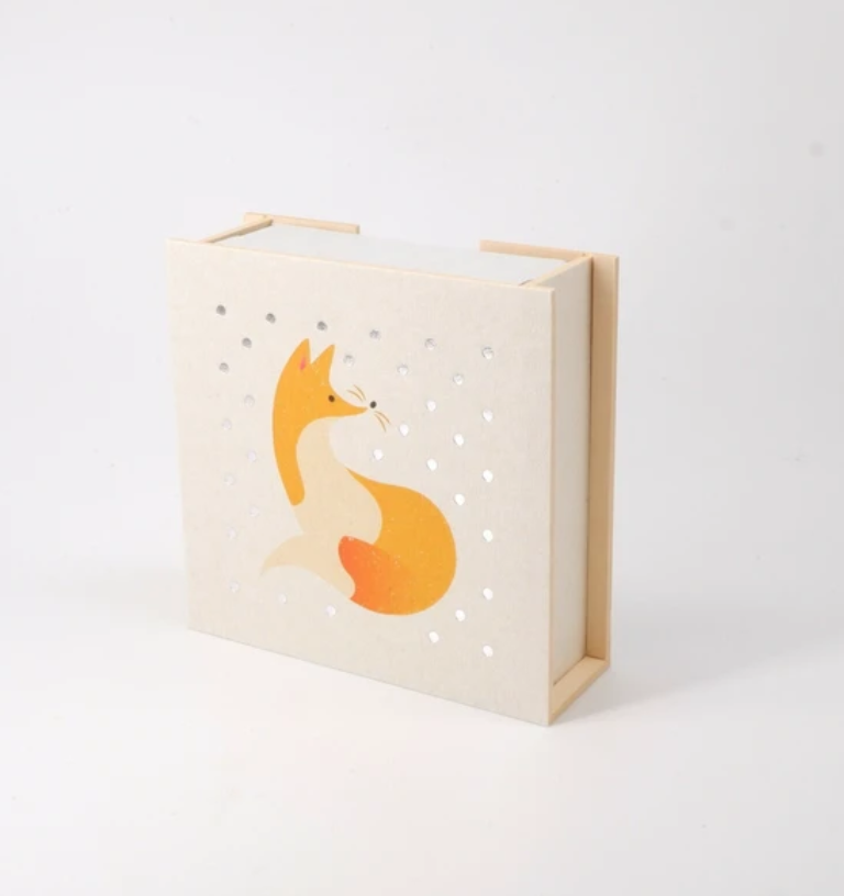 Hokkaido Fox Memo Pad in Paper Box | MORITA Animal Series