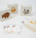 Hokkaido Fox Memo Pad in Paper Box | MORITA Animal Series