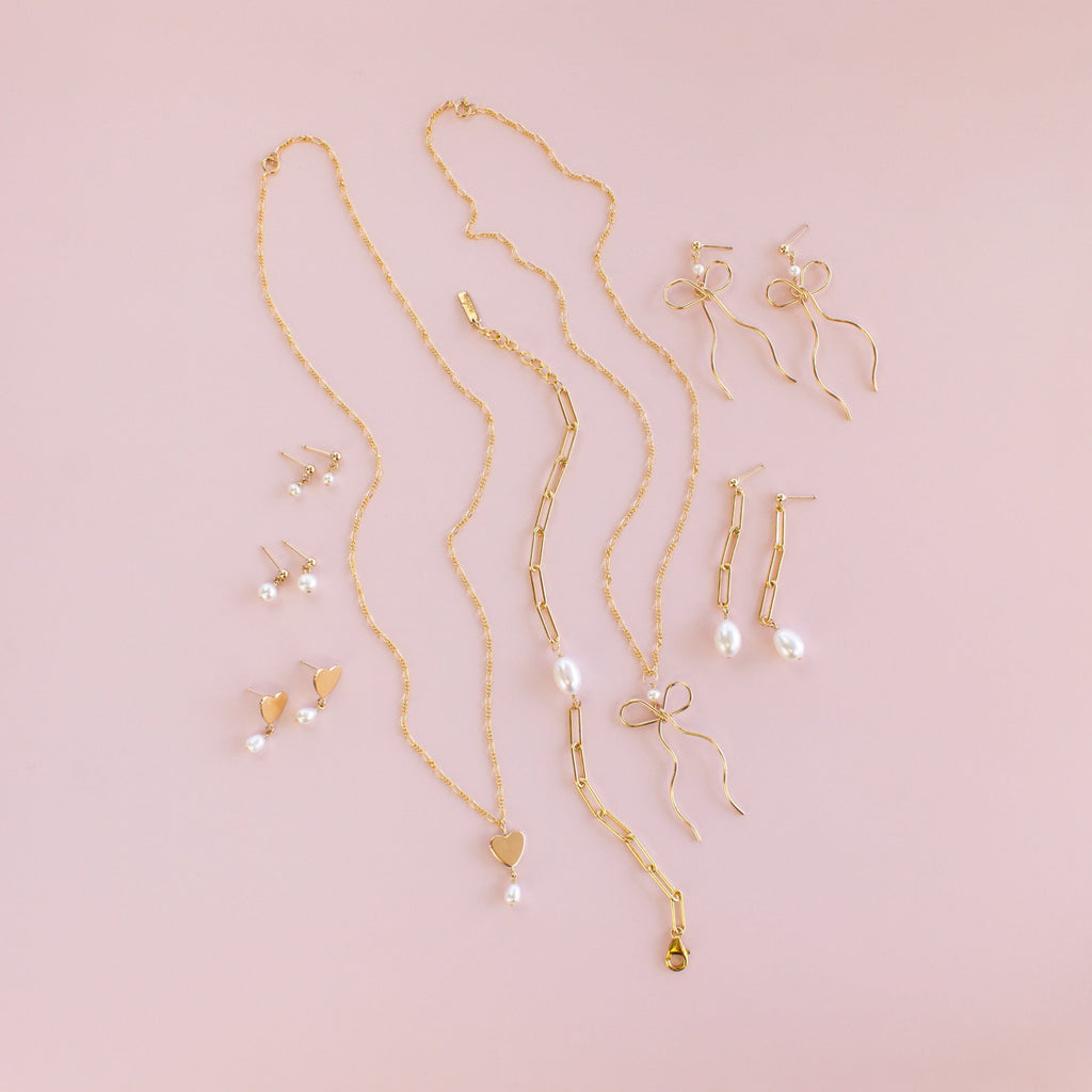 Vintage Heart Stud Earrings