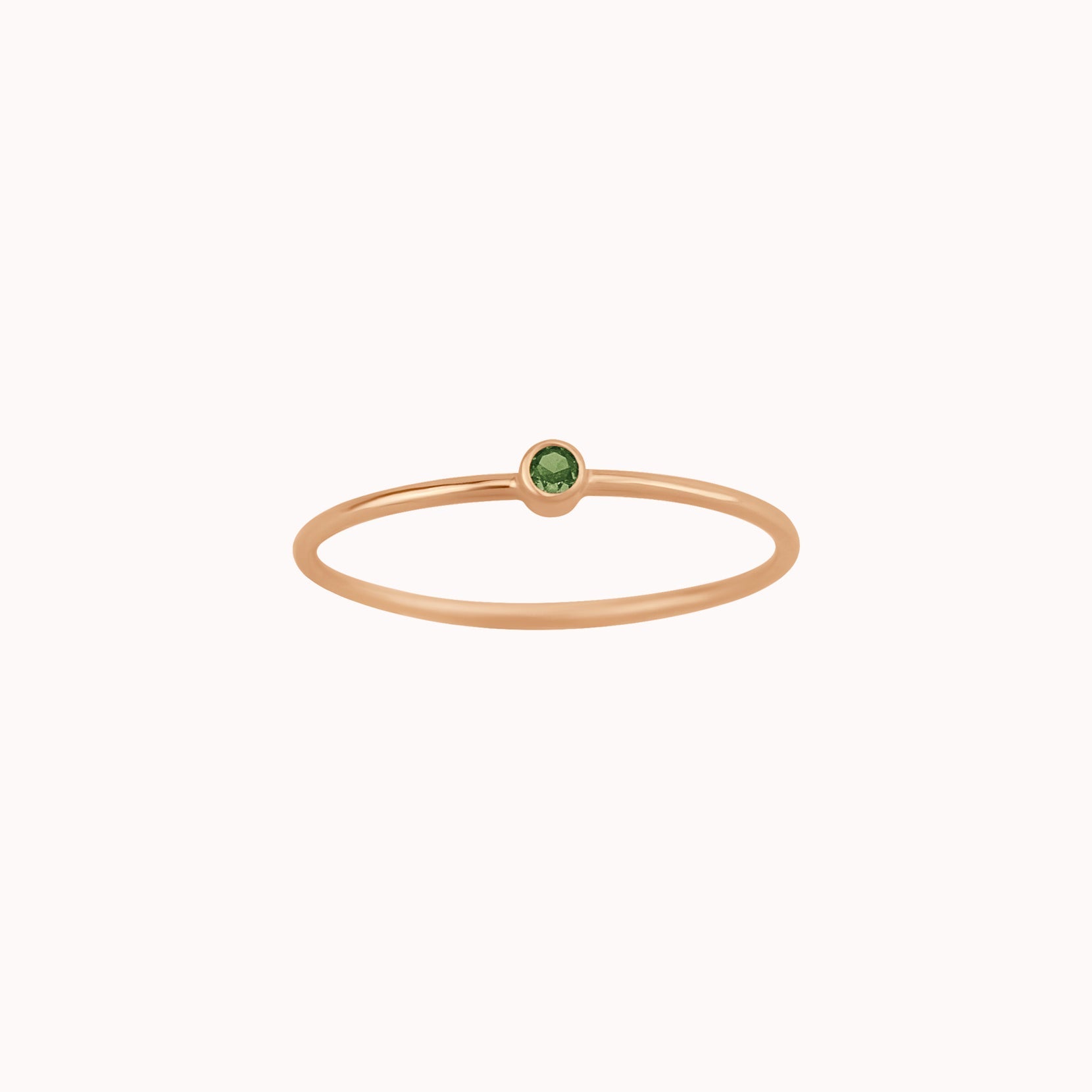Tiny August Birthstone Ring ∙ Peridot