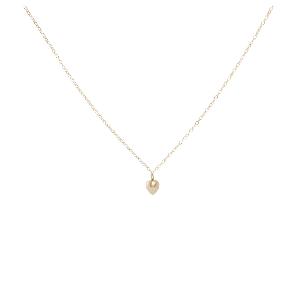 Solid Gold Heart Necklace
