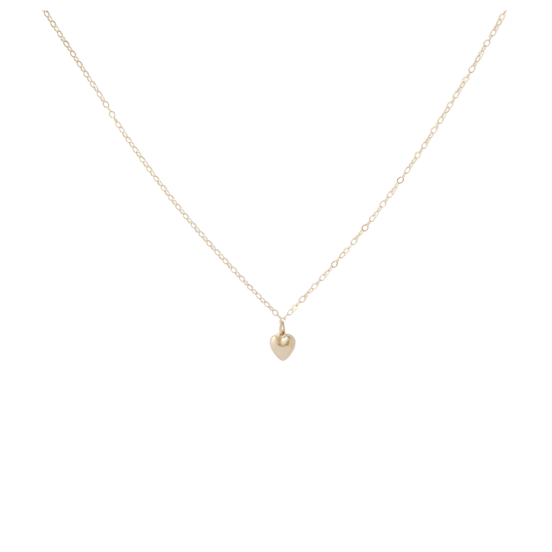 Solid Gold Heart Necklace