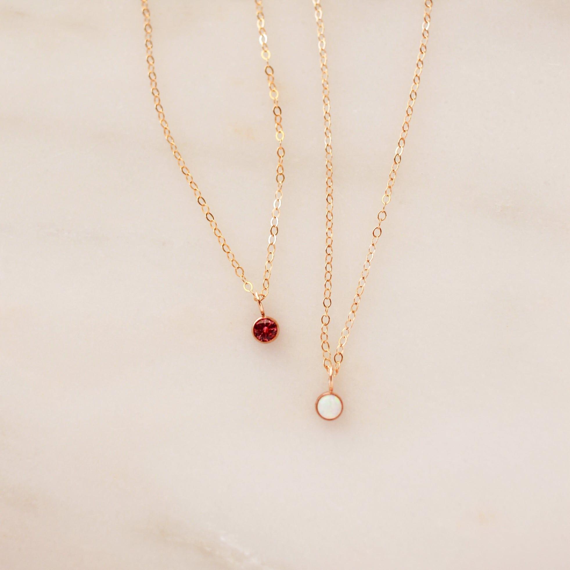 Birthstone Charm Necklace
