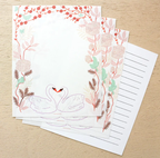 Kanako Tanigawa Letter Set | Cat / Swan Design