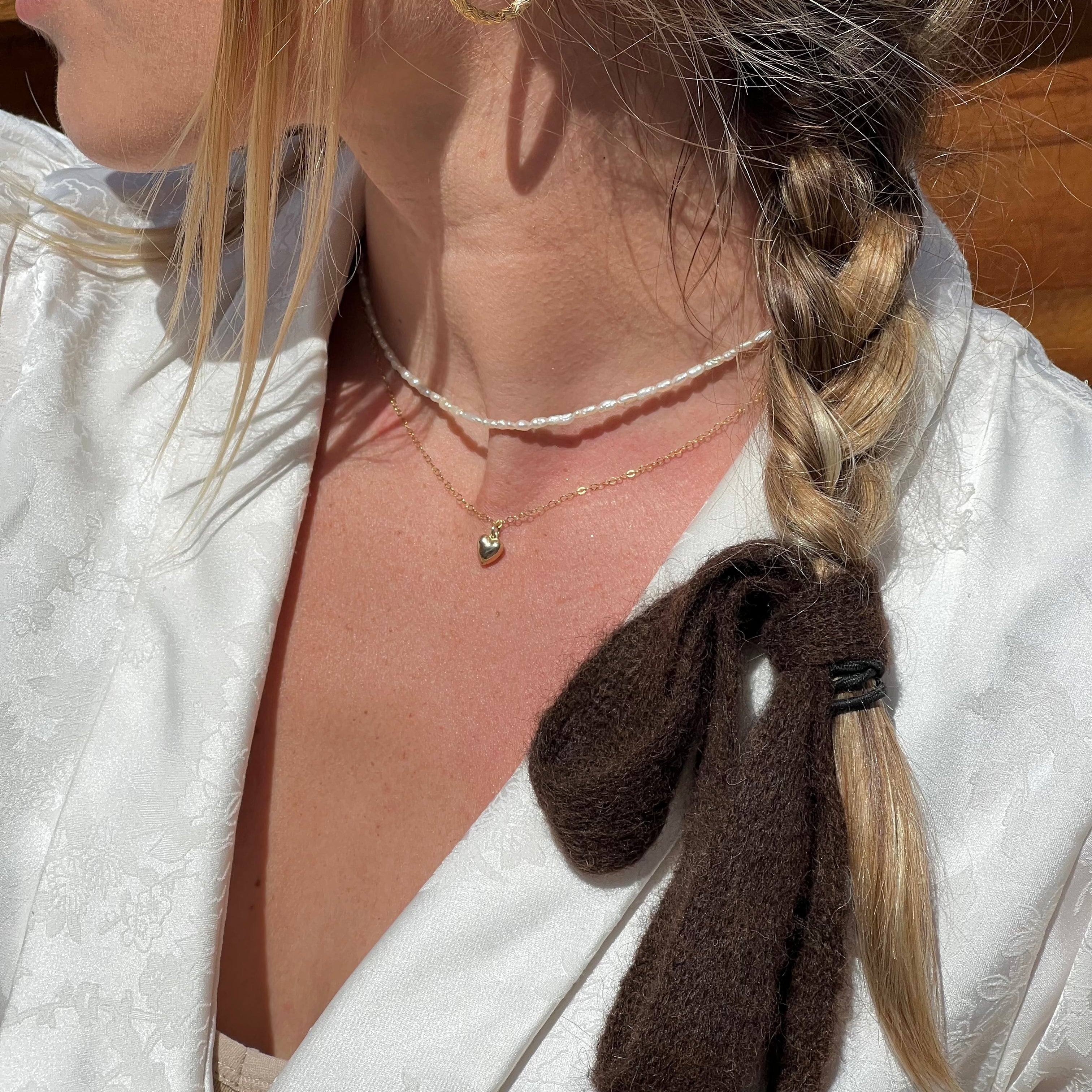 Solid Gold Heart Necklace