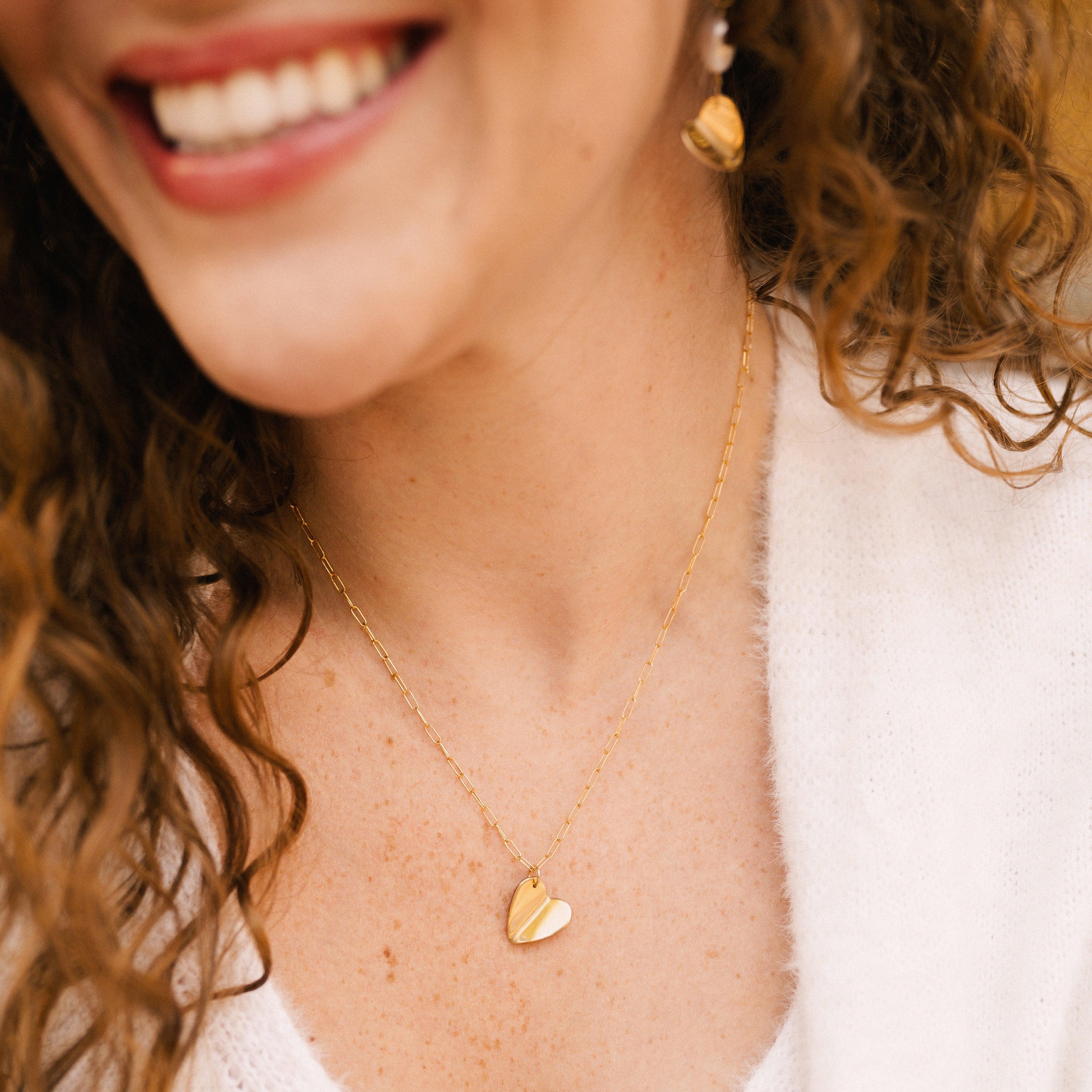 Paper Heart Necklace