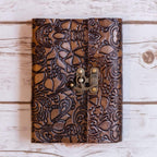 Floral Embossed Latch Journal by Soothi