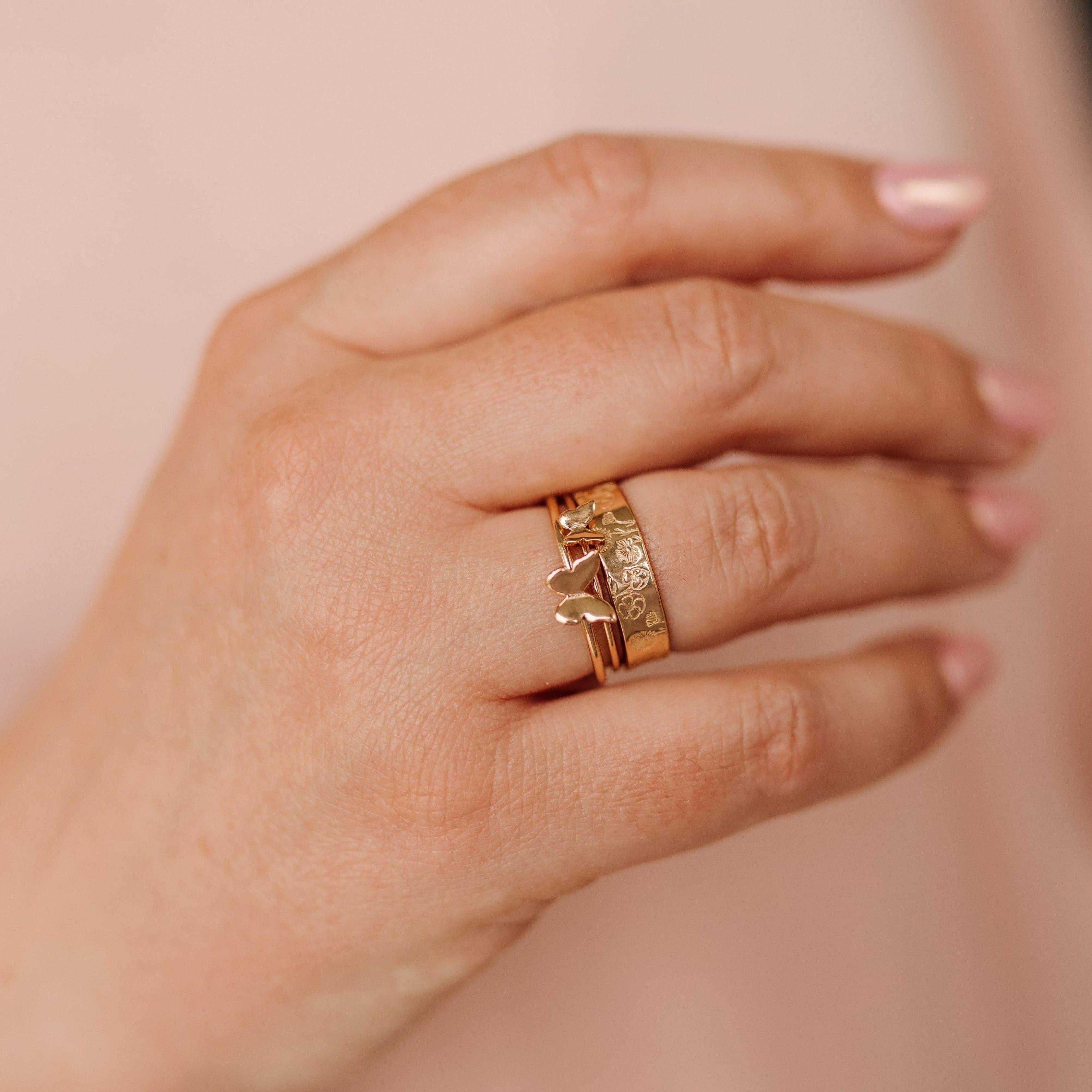 Tiny Butterfly Ring